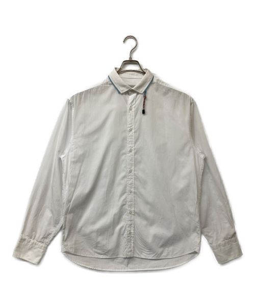 KOLOR（カラー）KOLOR (カラー) ジップデザインカラーブロードシャツ ホワイト サイズ:3の古着・服飾アイテム
