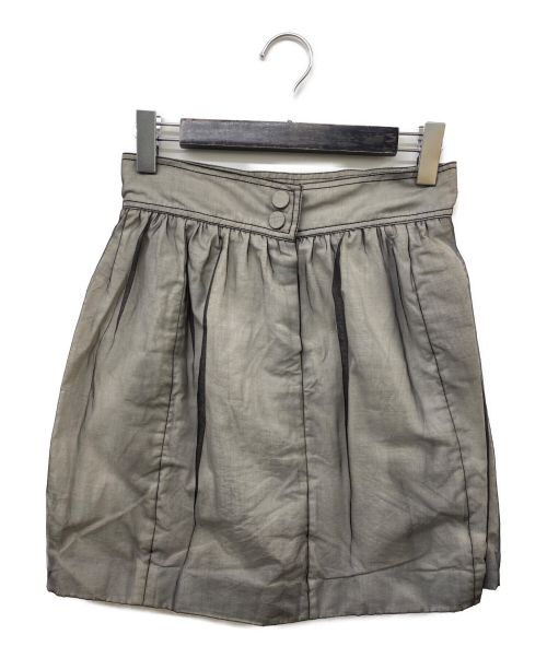 CHANEL（シャネル）CHANEL (シャネル) コットンシルクオーガンジースカート グレー サイズ:38の古着・服飾アイテム