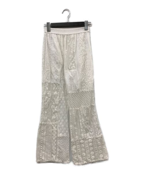 TODAYFUL（トゥデイフル）TODAYFUL (トゥデイフル) Patchwork Lace Pants パッチワークレースパンツ  ホワイト サイズ:36の古着・服飾アイテム