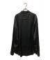 BALENCIAGA (バレンシアガ) ロゴ刺繍長袖レーヨンシャツ ブラック サイズ:37：49800円