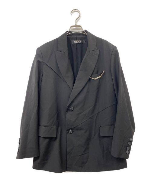 shoop（シュープ）shoop (シュープ) NEW BILL BLAZER テーラードジャケット ブラック サイズ:Lの古着・服飾アイテム