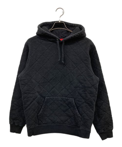 SUPREME（シュプリーム）SUPREME (シュプリーム) 18AW Quilted Hooded Sweatshirt ブラック サイズ:Mの古着・服飾アイテム