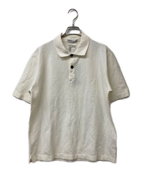 STONE ISLAND（ストーンアイランド）STONE ISLAND (ストーンアイランド) 90's ミニロゴポロシャツ ホワイト サイズ:M 未使用品の古着・服飾アイテム