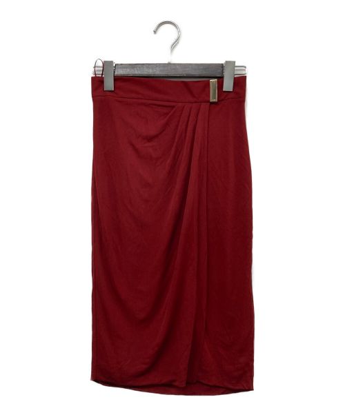 GUCCI（グッチ）GUCCI (グッチ) ラップスカート レッド サイズ:Sの古着・服飾アイテム