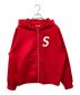 SUPREME（シュプリーム）の古着「23AW S Logo Zip Hooded Sweatshirt」｜レッド
