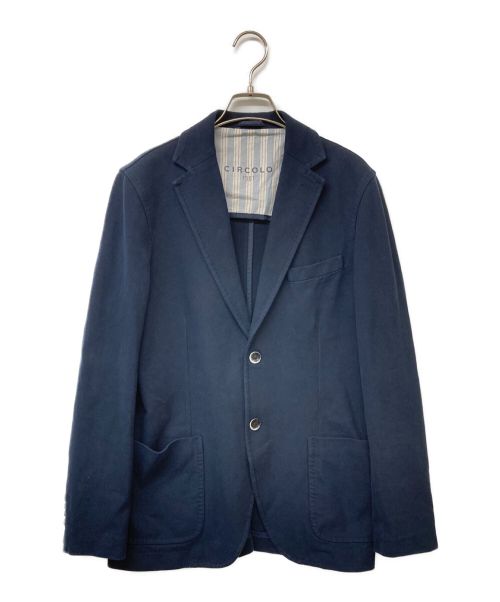 CIRCOLO 1901（チルコロ1901）Circolo 1901 (チルコロ1901) カノコ ジャージー 2B ジャケット ネイビー サイズ:46の古着・服飾アイテム