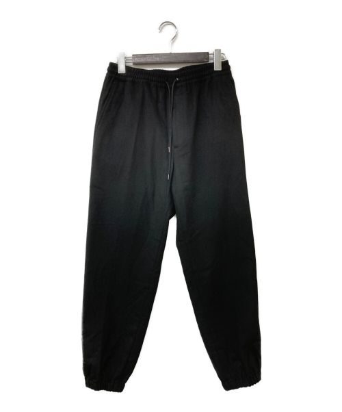 MARKAWARE（マーカウェア）MARKAWARE (マーカウェア) 22AW CASHMER EFLANNEL GYM PANTS カシミアフランネルジムパンツ ブラック サイズ:2 未使用品の古着・服飾アイテム