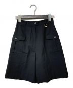 Christian Dior Sportsクリスチャン ディオールスポーツ）の古着「チャーム付タックショートパンツ」｜ネイビー