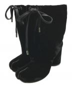 Maison Margielaメゾンマルジェラ）の古着「ベロア足袋ブーツ」｜ブラック