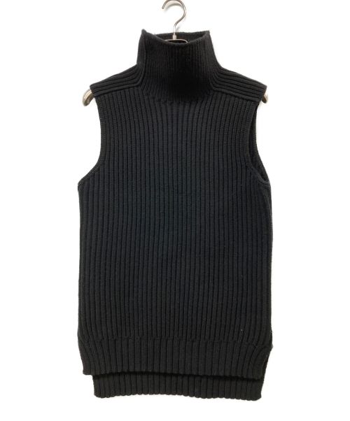 CELINE（セリーヌ）CELINE (セリーヌ) タートルネックノースリーブニット ブラック サイズ:38の古着・服飾アイテム