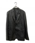 Yohji Yamamoto pour hommeヨウジヤマモト プールオム）の古着「12SS ラムレザー2Bテーラードジャケット」｜ブラック