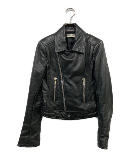 BALENCIAGA（バレンシアガ）BALENCIAGA (バレンシアガ) ダブルライダースジャケット ブラック サイズ:36の古着・服飾アイテム