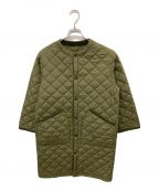 Barbourバブアー）の古着「QUILTED NO COLLAR COAT」｜オリーブ