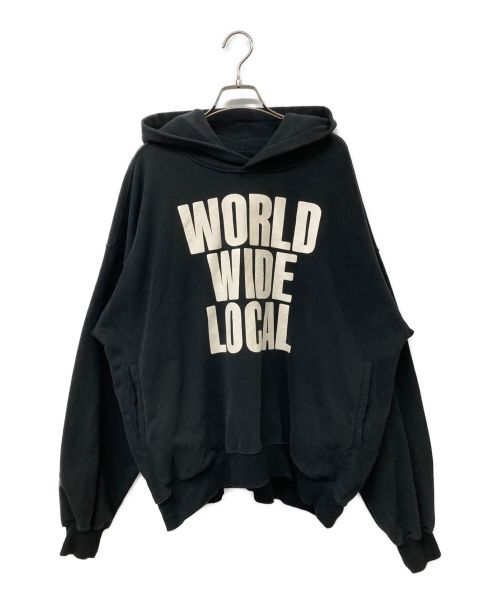 SUPPLIER（サプライヤー）SUPPLIER (サプライヤー) WORLD WIDE LOCAL HOODIE ブラック サイズ:Sの古着・服飾アイテム