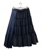 noir kei ninomiyaノワール ケイ ニノミヤ）の古着「AD2021 デザイン切替スカート」｜ネイビー