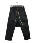 RICK OWENS（リック オウエンス）の古着「23SS Drawstring Cropped Pants ドローストリングクロップドパンツ  」｜ブラック