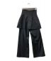 MAISON SPECIAL (メゾンスペシャル) 23AW Chambray Satin Layered Pants レイヤードパンツ ブラック サイズ:36：18800円