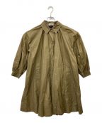 Yves Saint Laurentイヴサンローラン）の古着「バックギャザーオールドステンカラーコート」｜ベージュ