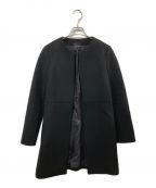 YOKO CHANヨーコチャン）の古着「ウールノーカラーコート」｜ブラック