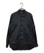 COMME des GARCONS HOMME PLUSコムデギャルソンオムプリュス）の古着「AD2003 04SS Simple&Utility期 シャツ」｜ブラック