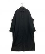TARO HORIUCHIタロウホリウチ）の古着「Long Shirt ロングシャツワンピース」｜ブラック