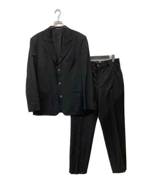 GIANNI VERSACE（ジャンニヴェルサーチ）GIANNI VERSACE (ジャンニヴェルサーチ) ウール3Bスーツ ブラック サイズ:48の古着・服飾アイテム