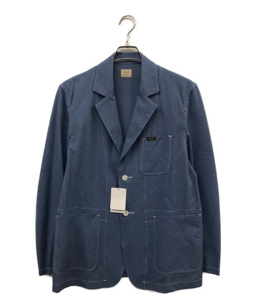 YANUK（ヤヌーク）YANUK (ヤヌーク) Vacation Jacket テーラードジャケット ブルー サイズ:Ｌ 未使用品の古着・服飾アイテム