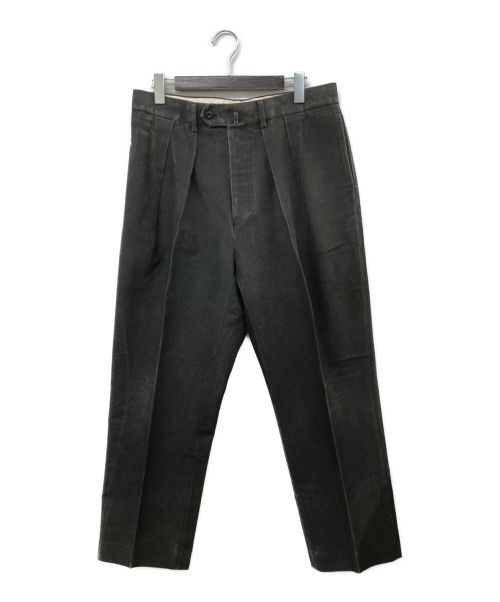 NEAT（ニート）NEAT (ニート) タックワイドパンツ ブラック サイズ:50の古着・服飾アイテム