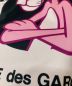 中古・古着 COMME des GARCONS HOMME PLUS (コムデギャルソンオムプリュス)  05SS ピンクパンサー期 コラボロゴTシャツ ブラック×ピンク サイズ:M：15000円
