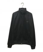 FRED PERRYフレッドペリー）の古着「FRED PERRY Contrast Tape Track Jacket」｜ブラック
