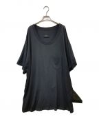 MM6 Maison Margielaエムエムシックス メゾンマルジェラ）の古着「オーバーサイズTシャツ」｜ブラック