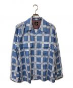 Needlesニードルズ）の古着「Classic Shirt-R/C Lawn Cloth/Papillon Plaid」｜ブルー