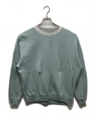 ACNE STUDIOS (アクネ ストゥディオズ) ロゴクルーネックスウェット ブルー サイズ:L