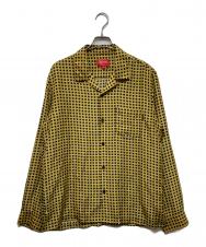 Supreme (シュプリーム) Cane Silk Shirt イエロー サイズ:M