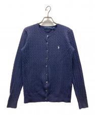 RALPH LAUREN SPORT (ラルフローレン スポーツ) ケーブルニットカーディガン ネイビー サイズ:M