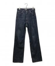 AURALEE (オーラリー) HARDTWIST DENIM PINTUCK PANTS インディゴ サイズ:1
