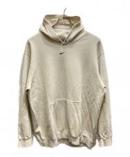 NIKE (ナイキ) 00’s センタースウォッシュ プルオーバーフーディ ベージュ サイズ:XL