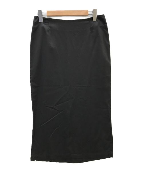 ERIKA CAVALLINI semi-couture（エリカ カヴァリーニ セミクチュール）ERIKA CAVALLINI semi-couture (エリカ カヴァリーニ セミクチュール) シルク混スカート ブラック サイズ:46の古着・服飾アイテム