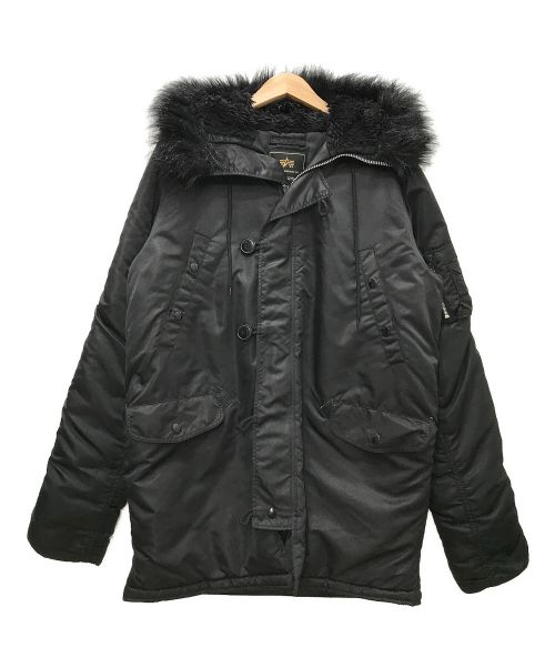 ALPHA（アルファ）ALPHA (アルファ) N-3Bフライトジャケット ブラック サイズ:X-LARGEの古着・服飾アイテム