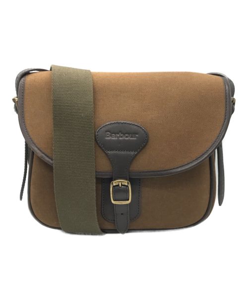 安い Barbour バブアー レザー バッグ バレット ショルダー ダーク