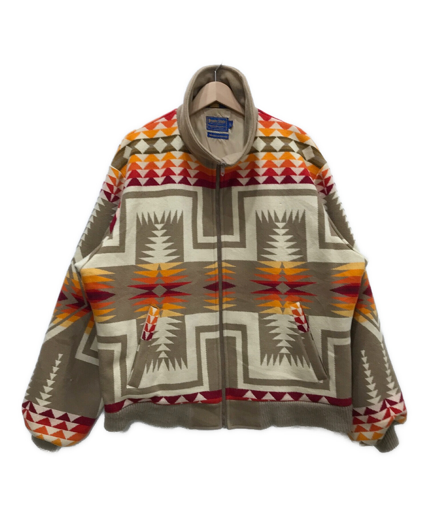 PENDLETON (ペンドルトン) ネイティブ柄ウールジャケット ベージュ サイズ:XL