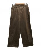 AURALEE（）の古着「WASHED FINX CHINO WIDE PANTS」｜ブラウン