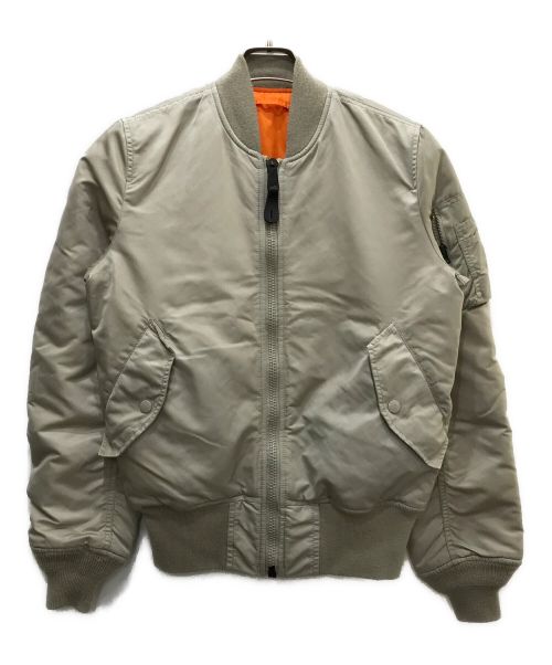 ALPHA（アルファ）ALPHA (アルファ) リバーシブルMA-1ジャケット グレー サイズ:XSMALLの古着・服飾アイテム