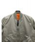 中古・古着 ALPHA (アルファ) リバーシブルMA-1ジャケット グレー サイズ:XSMALL：4800円
