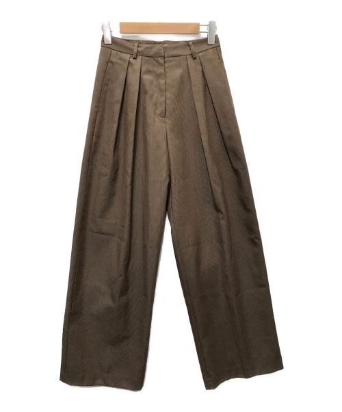 TODAYFUL（トゥデイフル）TODAYFUL (トゥデイフル) Houndstooth Wool Trousers ブラウン サイズ:38 未使用品の古着・服飾アイテム