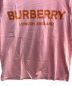 中古・古着 BURBERRY (バーバリー) ロゴプリントTシャツ ピンク サイズ:L/G：13800円