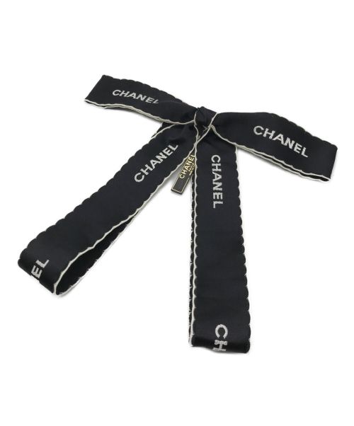 CHANEL（シャネル）CHANEL (シャネル) サテンリボンブローチ ブラックの古着・服飾アイテム