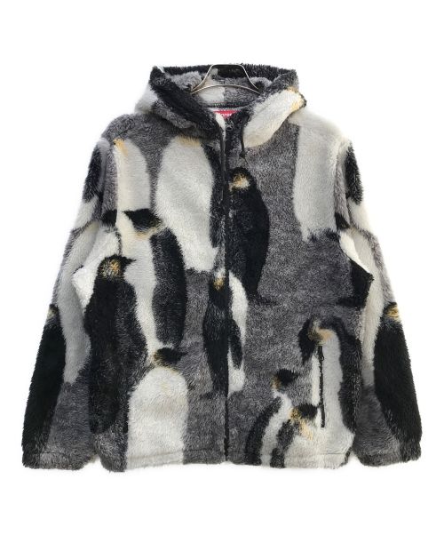 SUPREME（シュプリーム）SUPREME (シュプリーム) Penguins Hooded Fleece Jacket グレー サイズ:Mの古着・服飾アイテム