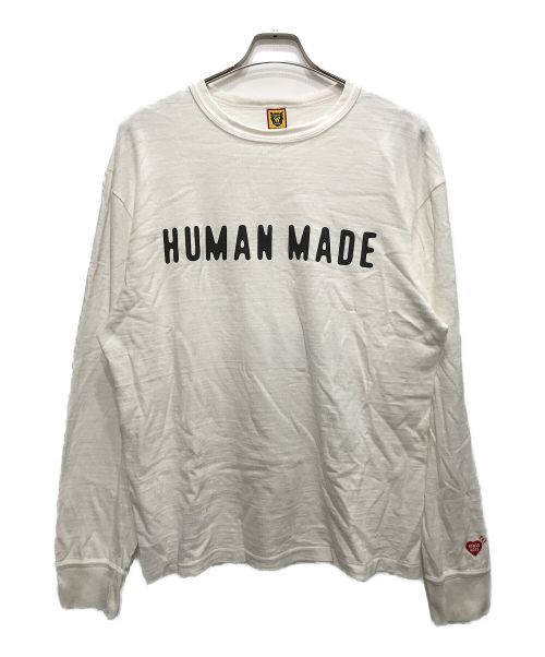 HUMAN MADE（ヒューマンメイド）HUMAN MADE (ヒューマンメイド) CLASSIC L/S T-SHIRT ホワイト サイズ:XLの古着・服飾アイテム