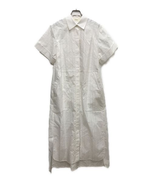 CYCLAS（シクラス）CYCLAS (シクラス) カットワークシャツワンピース ホワイト サイズ:34 未使用品の古着・服飾アイテム